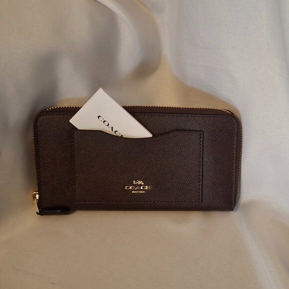 Coach Handbags - Coach Oxblood Zip Around Wallet EXC!